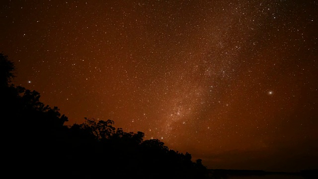 繁星满天，时光流逝视频素材