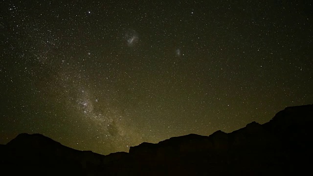 晴朗的天空可以让你轻松地观赏星空和流星视频素材