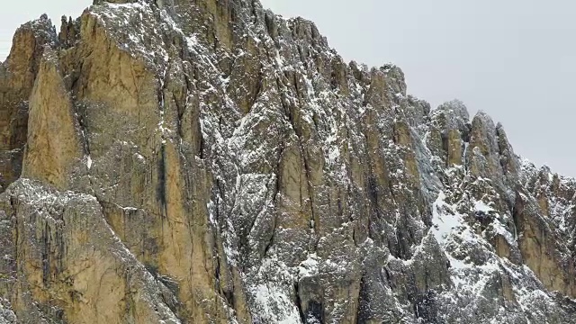 萨索伦戈，塞拉山口，白云岩山脉，意大利，欧洲视频素材