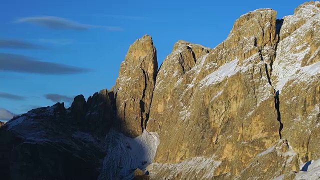 萨索伦戈，塞拉山口，白云岩山脉，意大利，欧洲视频素材