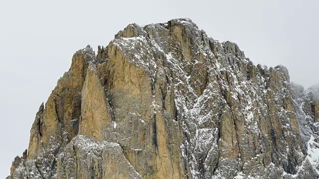 萨索伦戈，塞拉山口，白云岩山脉，意大利，欧洲视频素材