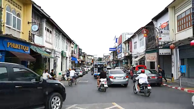 普吉岛老城的时光流逝视频素材