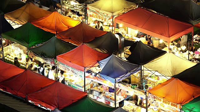 夜市训练二手市场视频素材