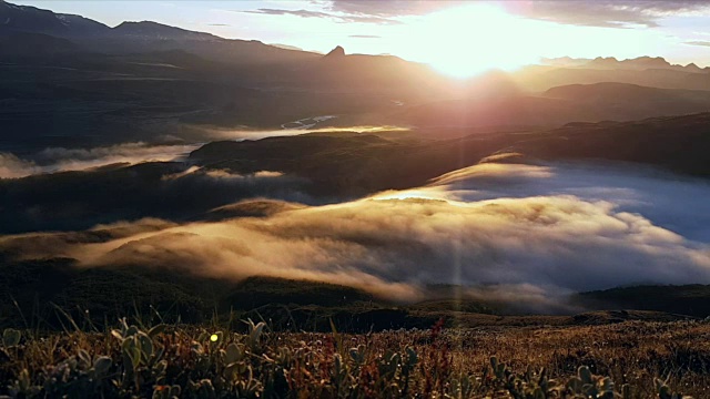 山谷怒号车的美丽景色，Thórsmörk，冰岛视频下载