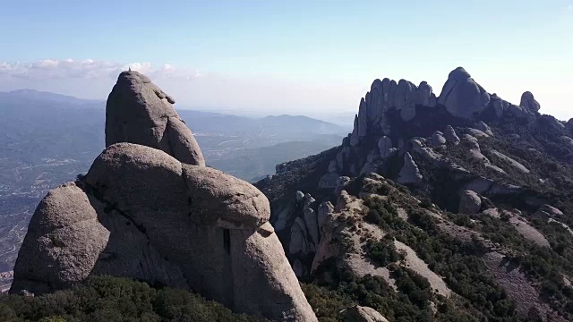 蒙特塞拉特的鸟瞰图视频下载