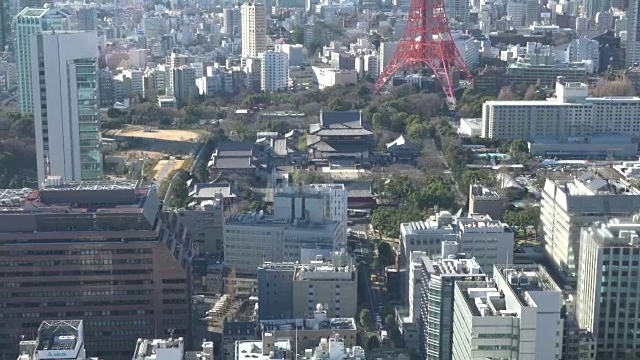 东京交通的鸟瞰图视频素材