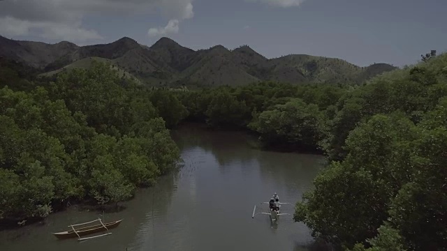 菲律宾科伦的航拍场景视频素材