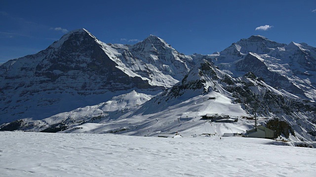 从Männlichen到Eiger, Mönch和Jungfrau, Grindelwald, Bernese Oberland，伯尔尼州，瑞士视频素材