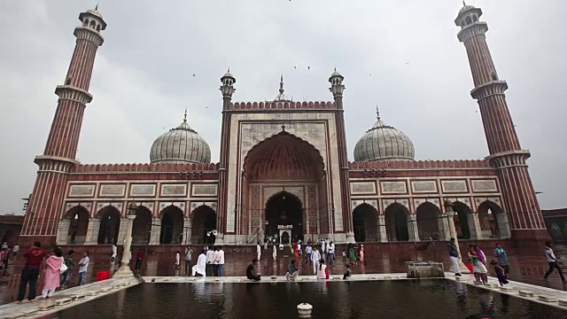 Jama Masjid fa凯德视频素材