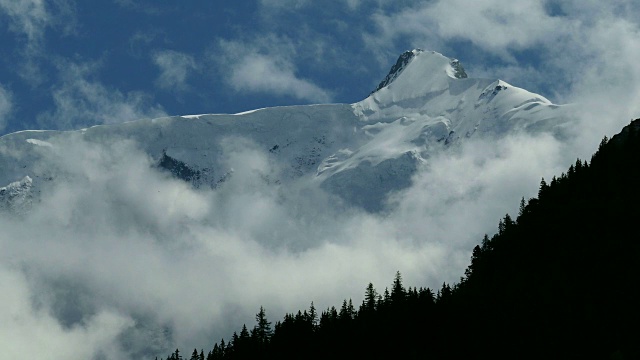 Fiescherhorn, Grindelwald, Bernese Oberland，伯尔尼州，瑞士视频素材