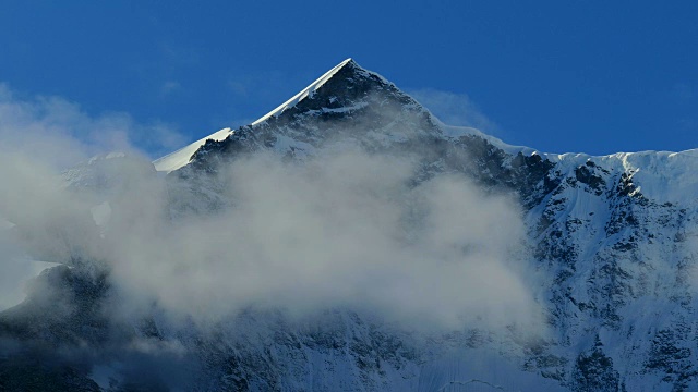 Fiescherhorn, Grindelwald, Bernese Oberland，伯尔尼州，瑞士视频素材