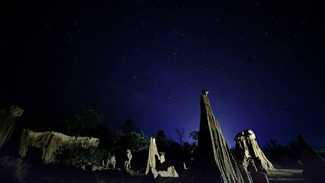 夜空时光流逝视频素材