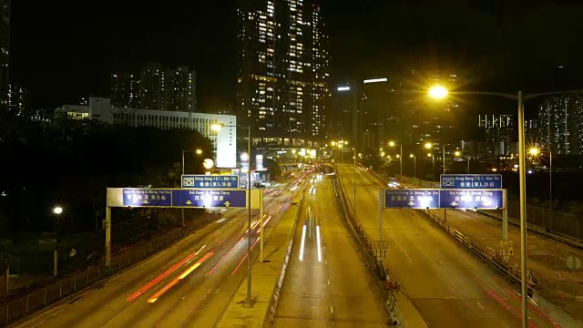 香港市内的交通状况视频素材