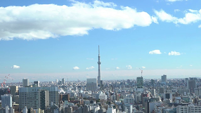 东京天空树鸟瞰图视频素材