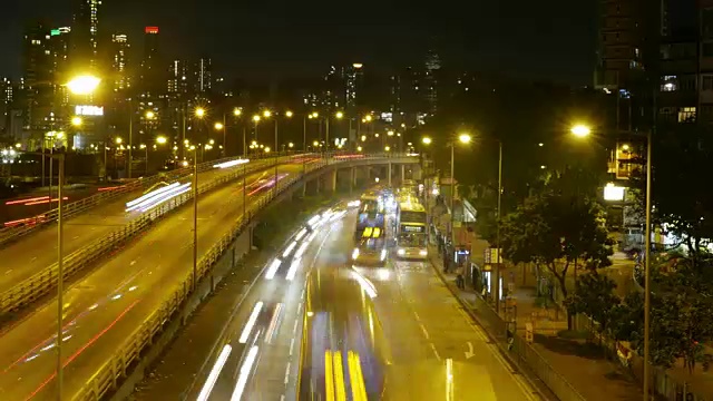 香港市内的交通状况视频素材