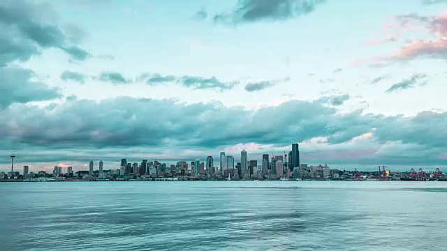 来自Alki Beach的西雅图，西雅图/美国视频素材