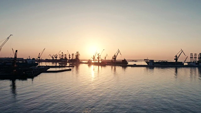 秦皇岛港鸟瞰图视频素材