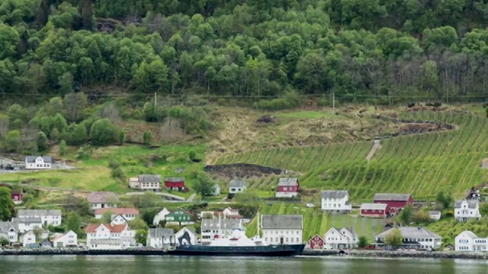 挪威、Eidfjord村庄视频素材