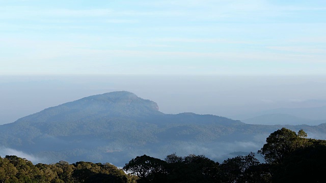 泰国清迈Doi inthanon山的景观视频素材