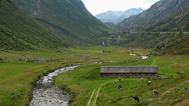 瑞士乌里州圣哥达山口路视频素材