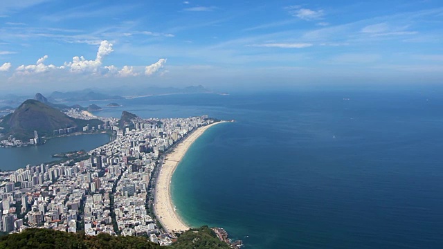 Morro dos hermanos的观点-里约热内卢de Janeiro视频下载