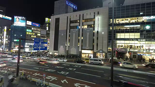 时间流逝新宿JR站视频素材