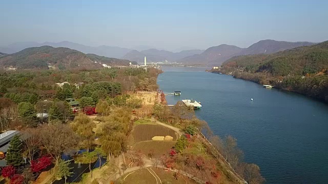 韩国奈美岛。视频素材