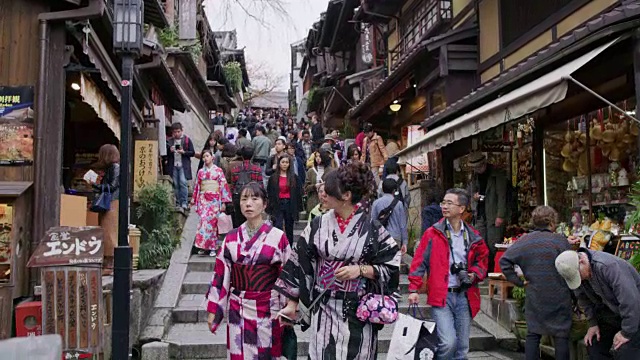 日本京都，古老的东山区视频素材