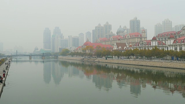 中国天津的旧租界建筑视频素材