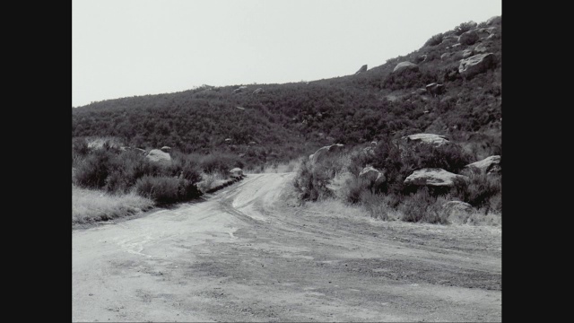 在美国的乡村道路上驾驶汽车的人视频素材