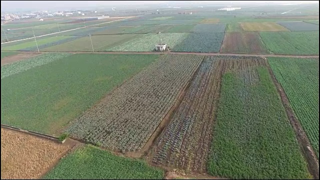 济州岛田野鸟瞰图视频素材