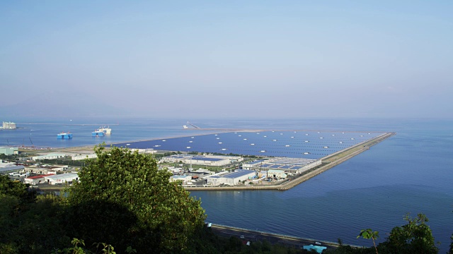 鹿儿岛WS Nanatsujima太阳能发电厂/鹿儿岛，日本视频素材