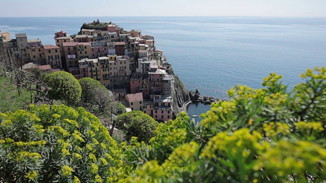 Manarola，春天的五个地球视频素材