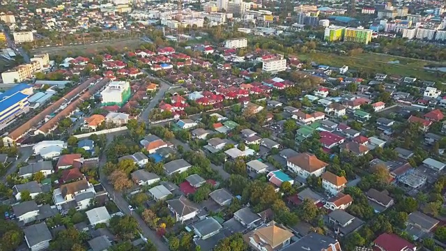 村,鸟瞰图视频素材