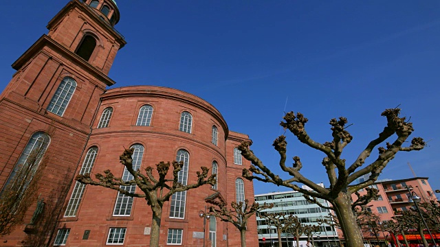 保罗skirche，法兰克福，黑森，德国视频素材