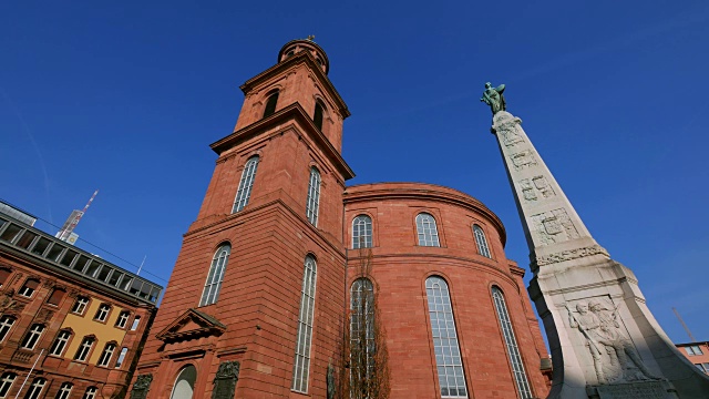 保罗skirche，法兰克福，黑森，德国视频素材