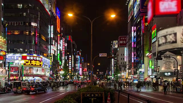 日本东京新宿的歌舞伎町视频素材