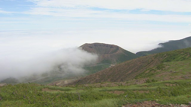 日本福岛万代朝日国家公园的火山视频素材