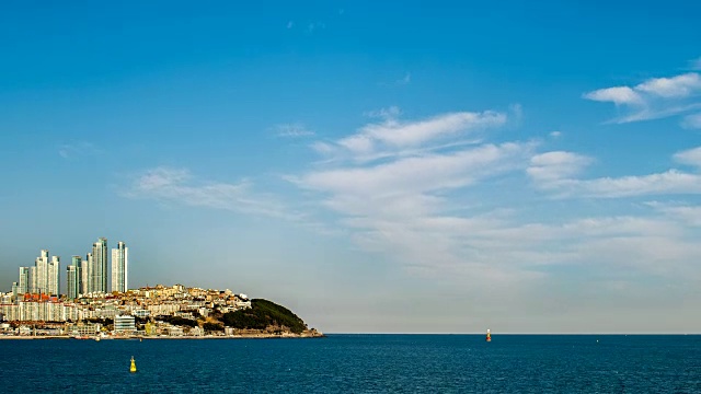 海云台海滩(韩国最受欢迎的海滩)视频素材