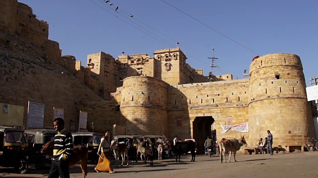 印度的Jaisalmer堡垒视频素材