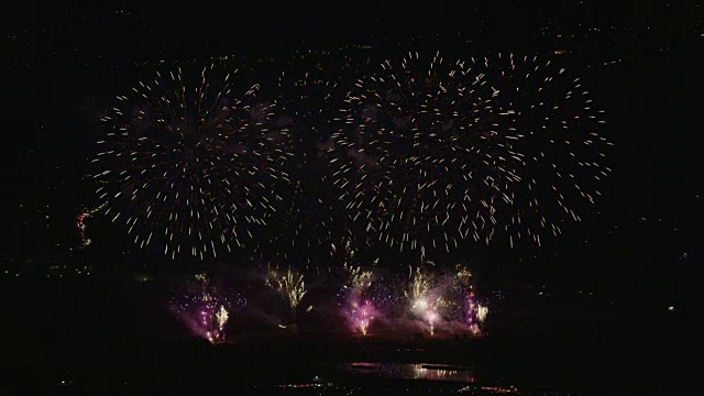 2013年秋野烟花节视频素材