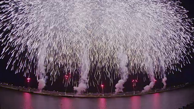 江户川烟花节视频素材