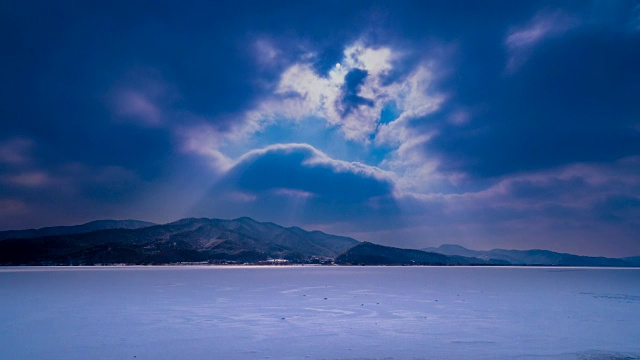 杜穆梅奥利(两个水域)(热门旅游目的地和戏剧地点)的冬季视频素材