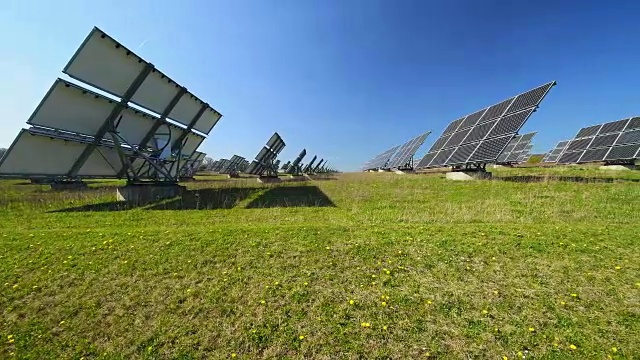 太阳能电池板，太阳能领域，德国视频素材