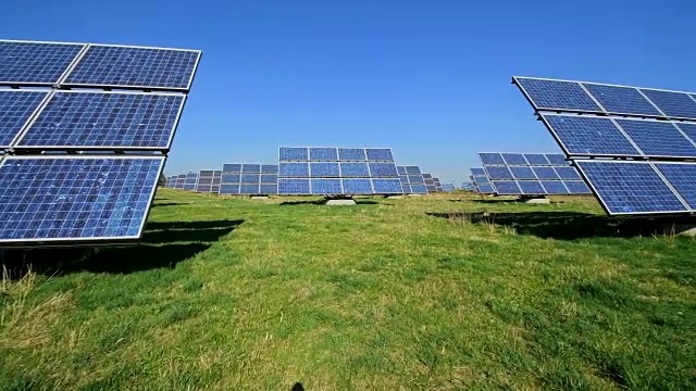 太阳能电池板，太阳能领域，德国视频素材