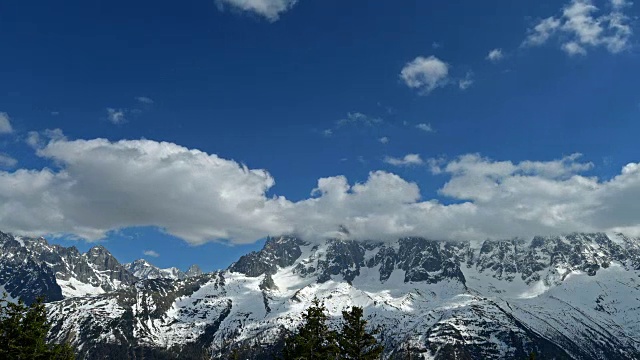 勃朗峰山脉视频素材