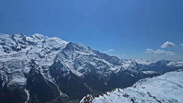 勃朗峰山脉视频素材