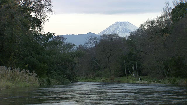 富士山和Kakita河视频素材