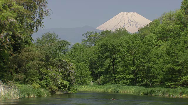 富士山和Kakita河视频素材