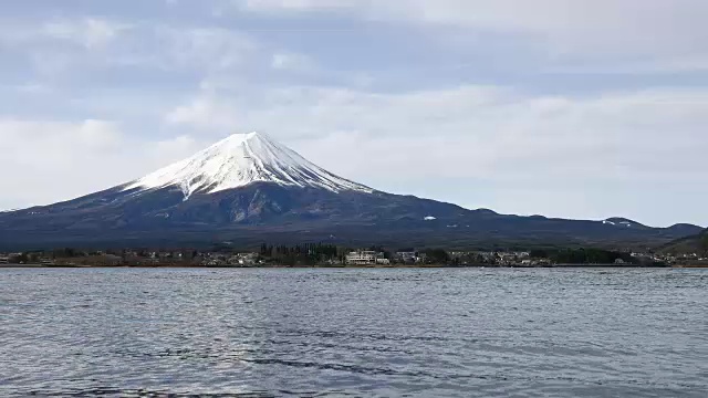 早上在日本的富士山视频素材